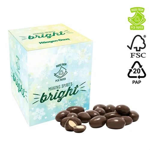 Photo of Eco Box, Pcr & Full Color, Dark Chocolate Almonds