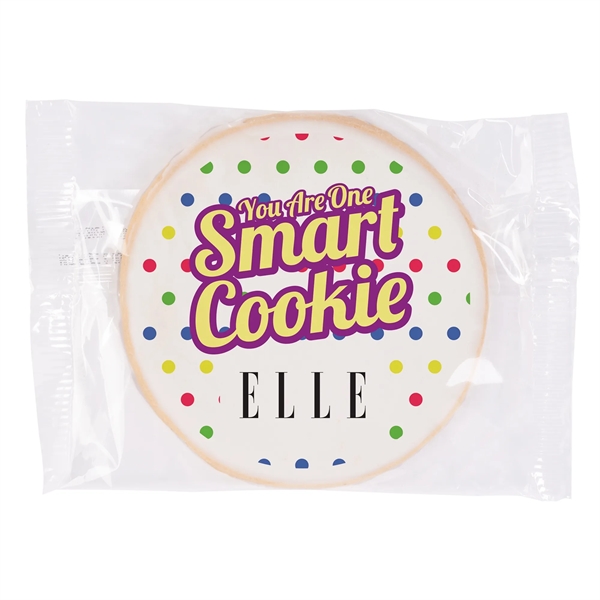 White color option for Full Color Custom Printed Cookie  Circle