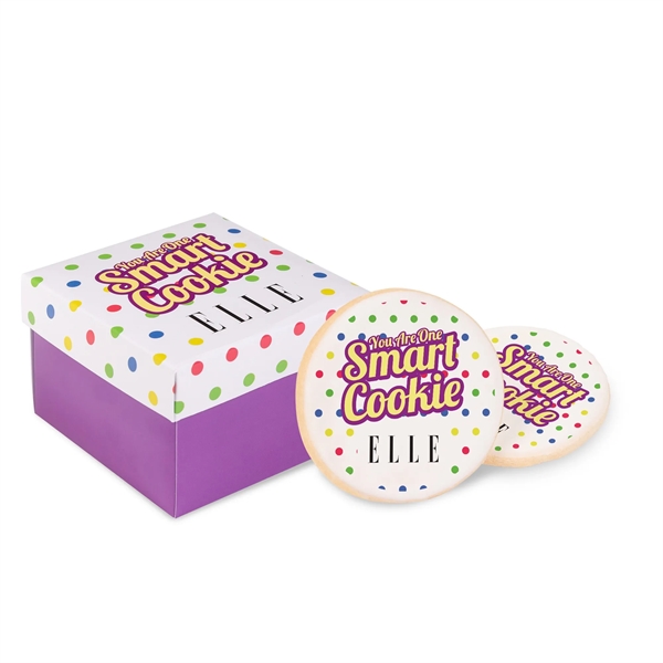 Multi Color color option for Full Color Custom Printed Cookie 2 Pack