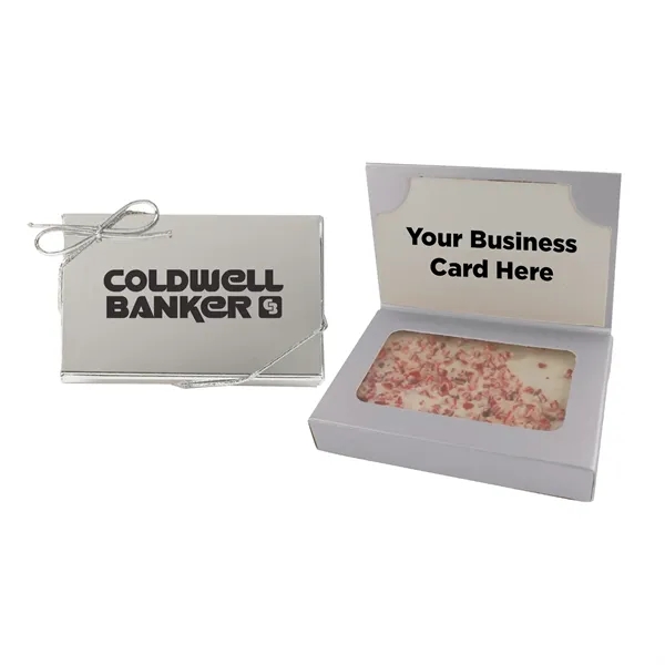 Silver color option for Business Card Box With Peppermint Bark