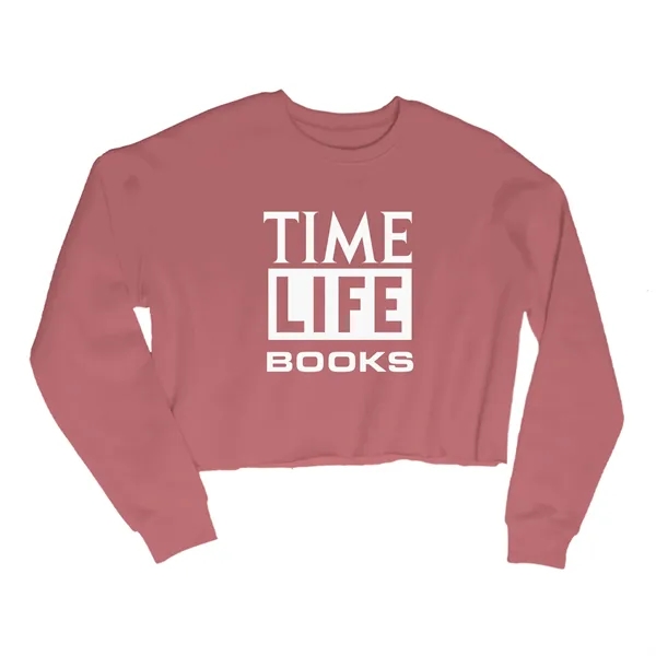 Mauve color option for Ace Usa Ladies' Crew Brushed Fleece Sweatshirt