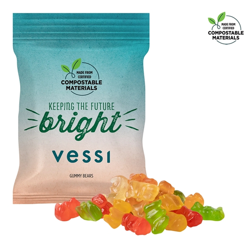 Main photo of 2oz. Eco Digibag, Compostable & Full Color, Gummy Bears