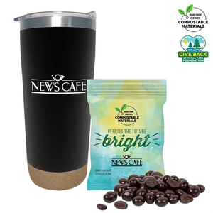 Photo of Double Wall Tumbler Compostable Bag Dark Choc Espresso Beans