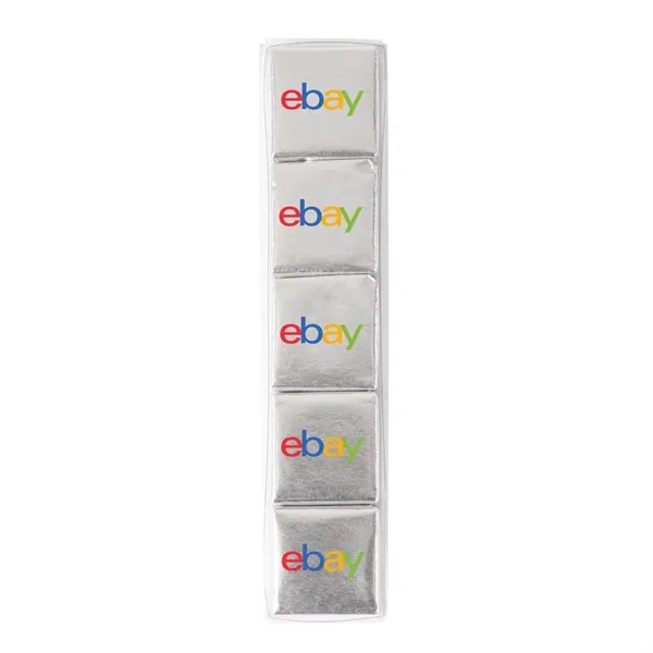 Silver color option for Ten Piece Chocolate Foiled Square Acetate  Full Color
