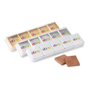 Photo of Ten Piece Chocolate Foiled Square Acetate  Full Color