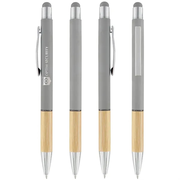 Gray color option for Saratoga Bamboo Grip Stylus Pen
