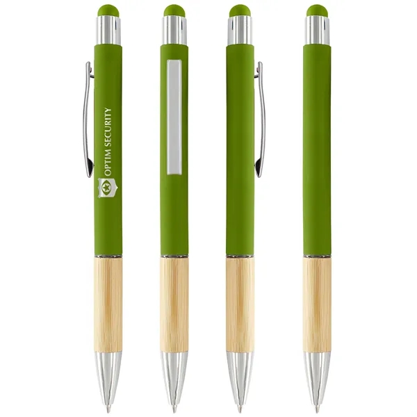 Green color option for Saratoga Bamboo Grip Stylus Pen