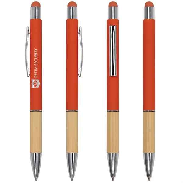 Orange color option for Saratoga Bamboo Grip Stylus Pen