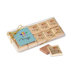 Photo of Twenty Piece Chocolate Foiled Square Box Full Color