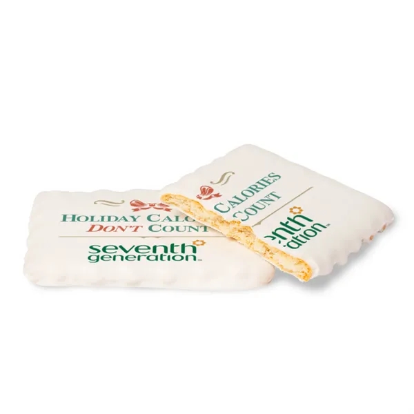 White color option for Iced Rectangle Cookie  Custom Logo