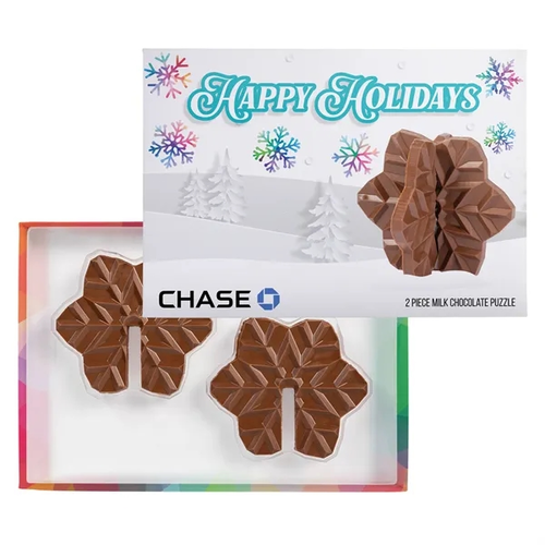 Main photo of 3 D Puzzle Milk Chocolate Snowflake
