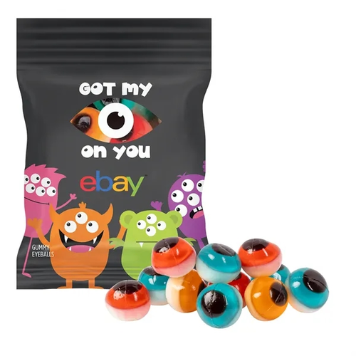 Photo of Clever Candy 2oz. Full Color Digi Bag™ With 3 D Gummy Eyeballs