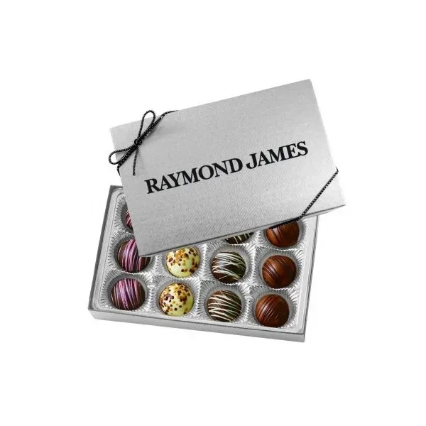 Silver color option for Truffle Gift Box With 12 Truffles