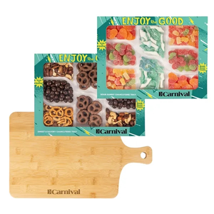 Photo of Sour Gummy & Sweet & Savory Charcuterie Trays W/Bamboo Board