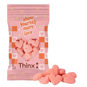 Photo of 2 Oz. Mini Strawberry Heart Cookies Digibag