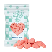 4 Oz. Mini Strawberry Heart Cookies Digibag
