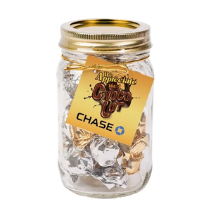 Photo of Mason Jar With Twist Wrapped Truffles