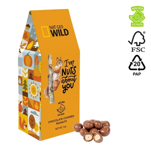 Photo of Eco Gable Box  Chocolate Peanuts