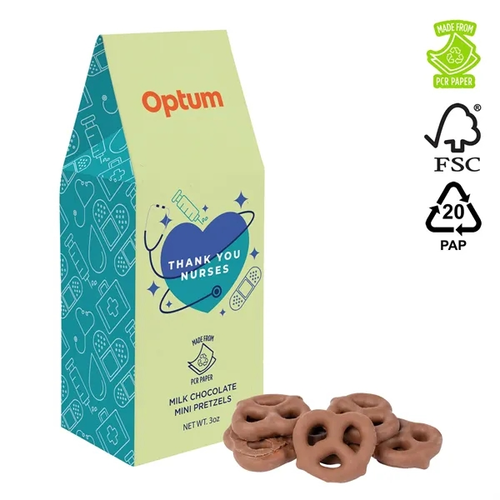 Photo of Eco Gable Box Milk Chocolate Pretzel