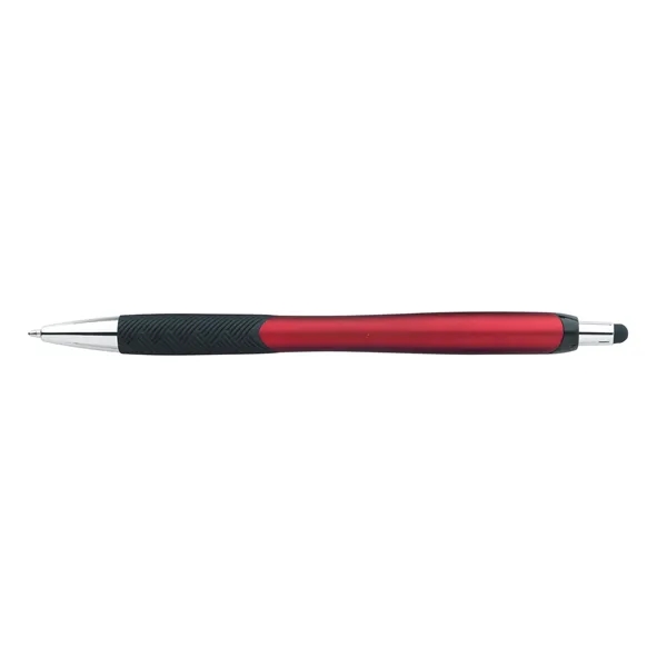 Red/Black Ink color option for Metallic Pattern Grip Stylus