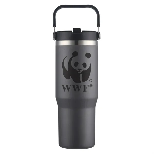 Gray color option for 30 Oz. Vacuum Travel Mug With Carrier Handle
