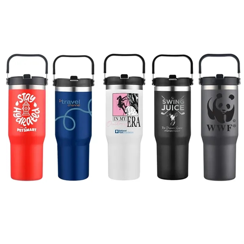 Main photo of 30 Oz. Vacuum Travel Mug With Carrier Handle