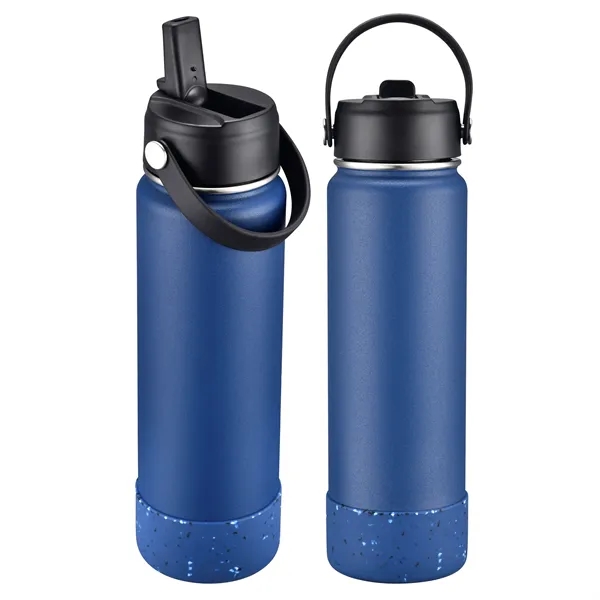 Navy Blue color option for 27 Oz. Vacuum Water Bottle With Silicone Bottom