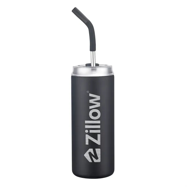 Black color option for 20 Oz. Vacuum Tumbler With Straw