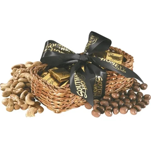 Photo of Gift Basket With Chocolate Baseballs