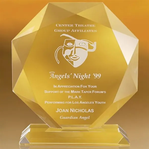 Main photo of Octagon Shaped Flat Award