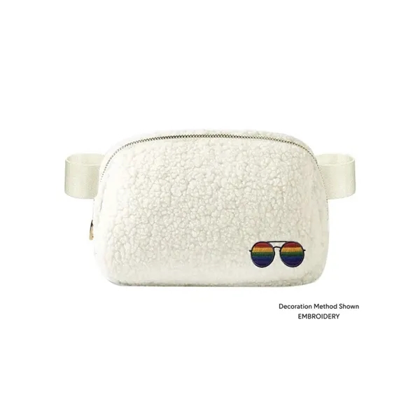 Cream color option for Custom Sherpa Belt Bag