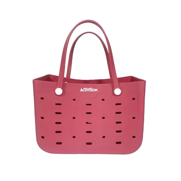 Red color option for Large Eva Seaside Sea Esta Beach Bags