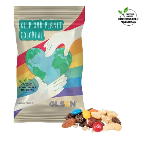 Main photo of 4oz. Eco Digibag, Compostable, Rainbow Trail Mix