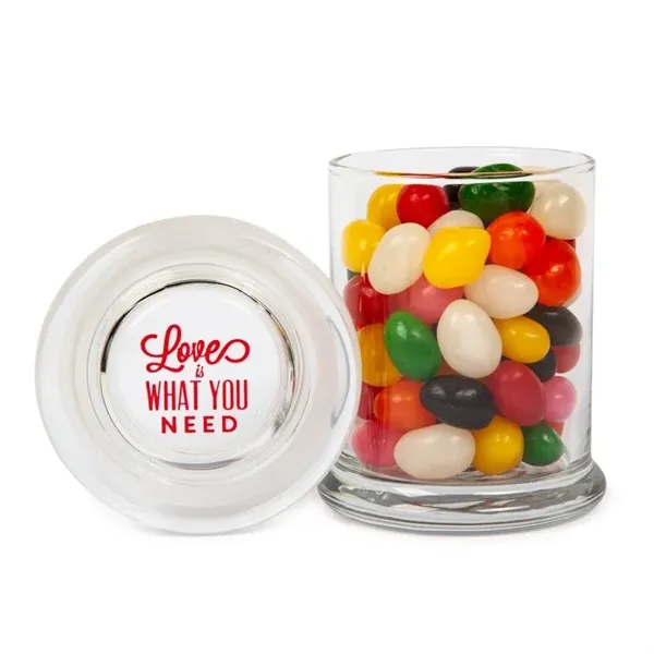 Clear color option for Glass Gourmet Jar   Jelly Beans