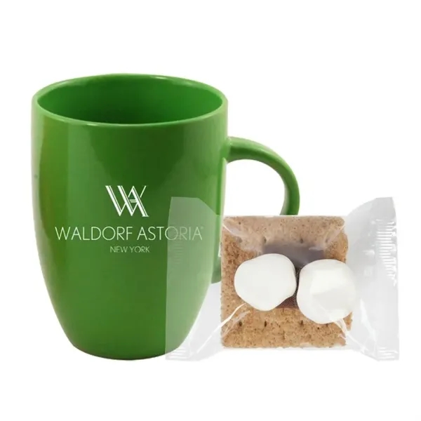 Lime color option for 10 Oz. Ceramic Mug With Mini S'mores Kit