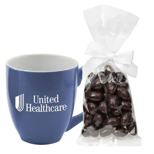 Main photo of 14 Oz. Ceramic Mug With Mug Drop Of Dark Chocolate Almonds