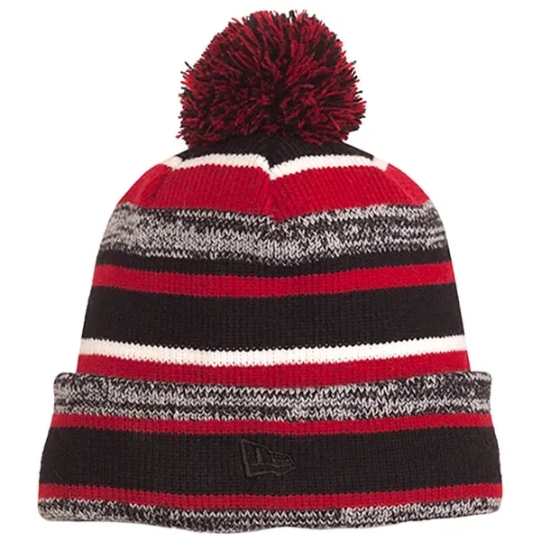 Black/Scarlet color option for New Era Sideline Beanie