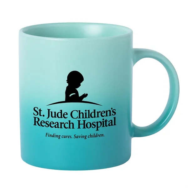 Aqua color option for Comfort Color 12 Oz. Ombre Mug