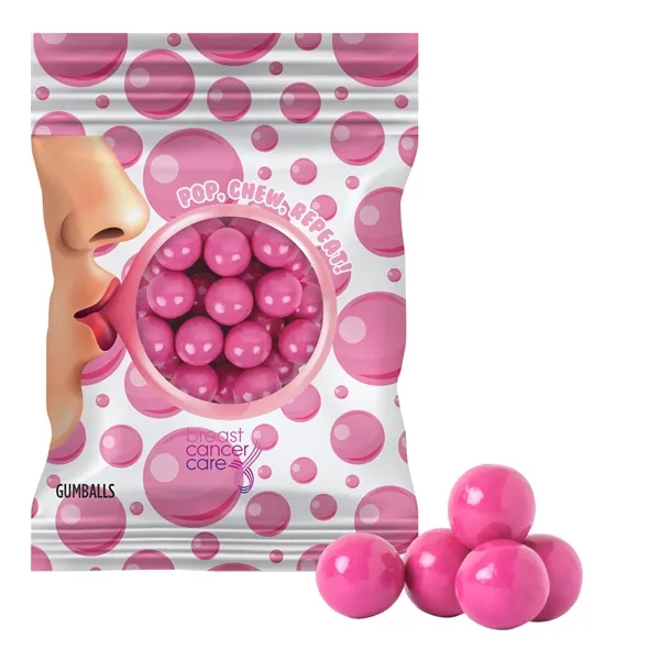 Pink color option for 2oz. Full Color Digi Bag™ With Gumballs