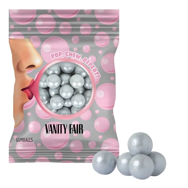 Shimmer Silver color option for 2oz. Full Color Digi Bag™ With Gumballs