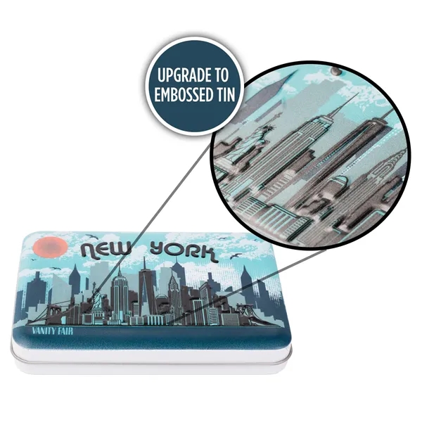 White color option for Gift Tin With Las Vegas Sign Chocolates