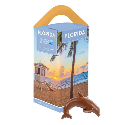 Main photo of Souvenir Tote Box With Dolphin Shaped Chocolate