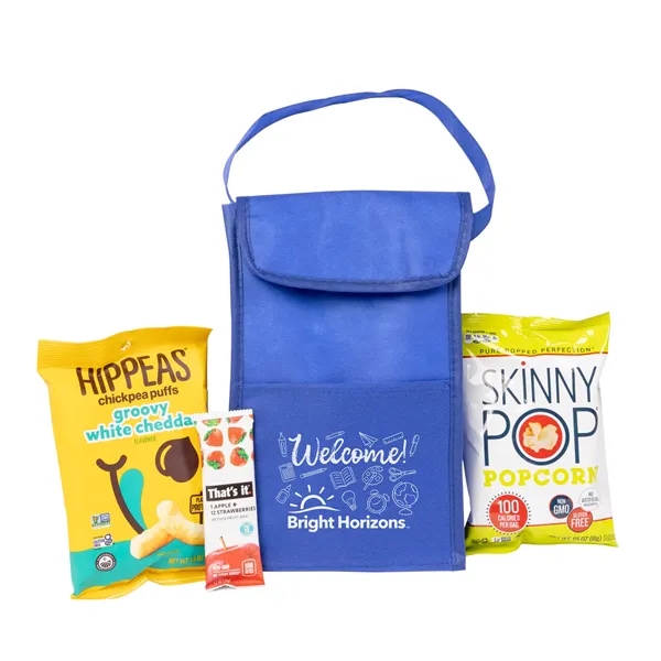 Royal color option for Insulated Lunch Bag With Healthy Snacks