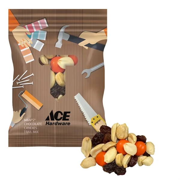 Cream color option for 2oz Full Color Digibag With Color Choice M&M's Trail Mix