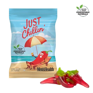 Photo of 4 Oz Eco Digibag™, Compostable, Red Hot Chili Pepper Gummies