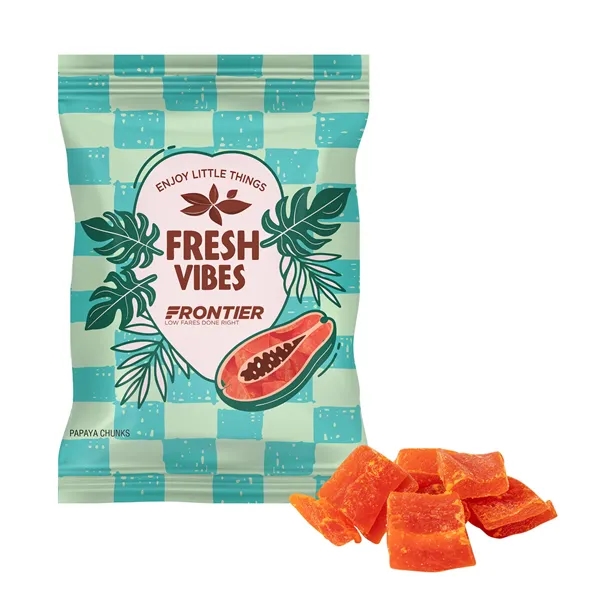 White color option for 4 Oz. Full Color Digibag™ With Papaya Chunks