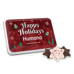Photo of Gift Tin With Peppermint Bark Shapes