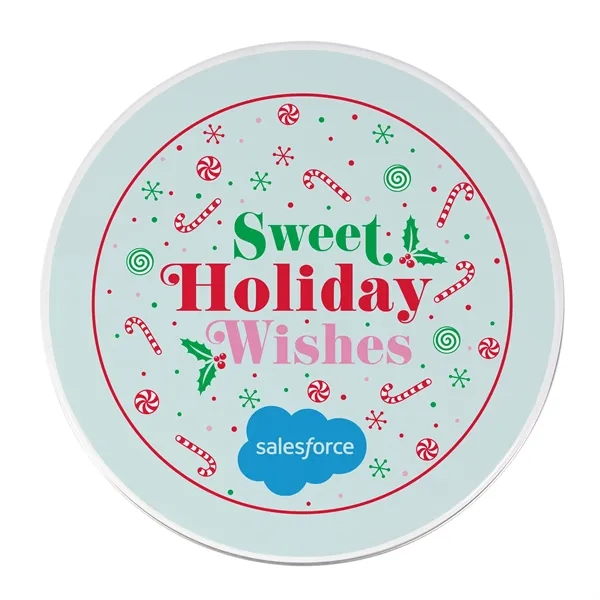 White color option for Peppermint Delight Cookies  Medium Gift Tin 18 Ct