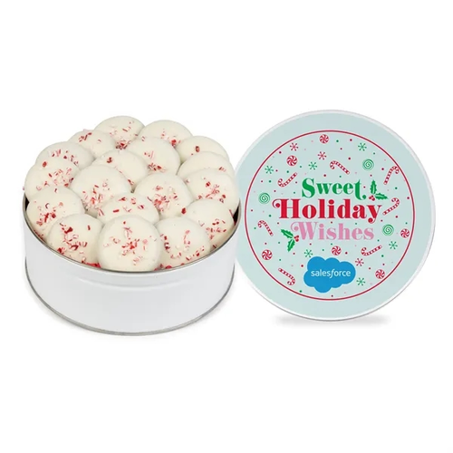 Main photo of Peppermint Delight Cookies  Medium Gift Tin 18 Ct