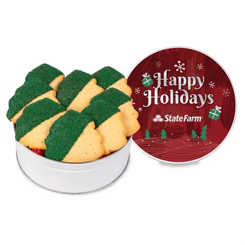 Main photo of Decadent Christmas Tree Cookie Gift Tin